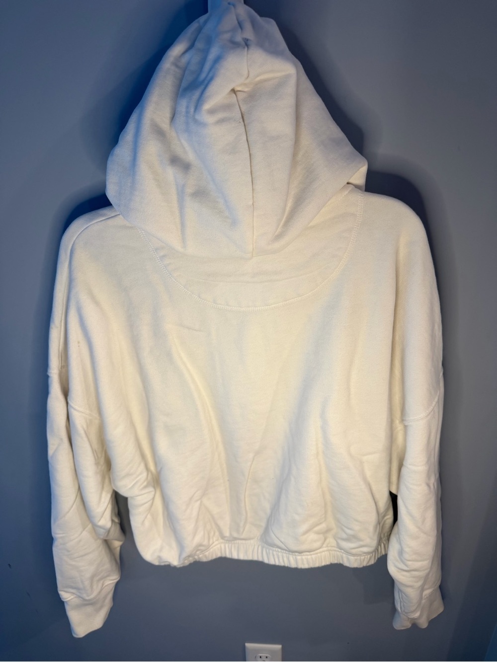 OFFLINE BY AERIE White Cropped Hoodie full zip L - Picture 5 of 9